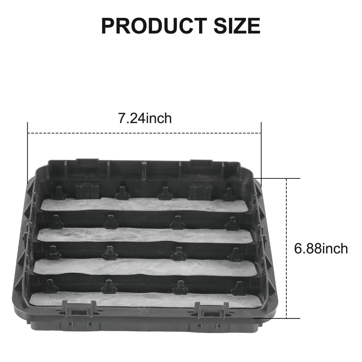 Solidspare 2x Body Side Aperture Exhauster Vents Fit 14-2020 Dodge RAM 1500 2500 68323649A