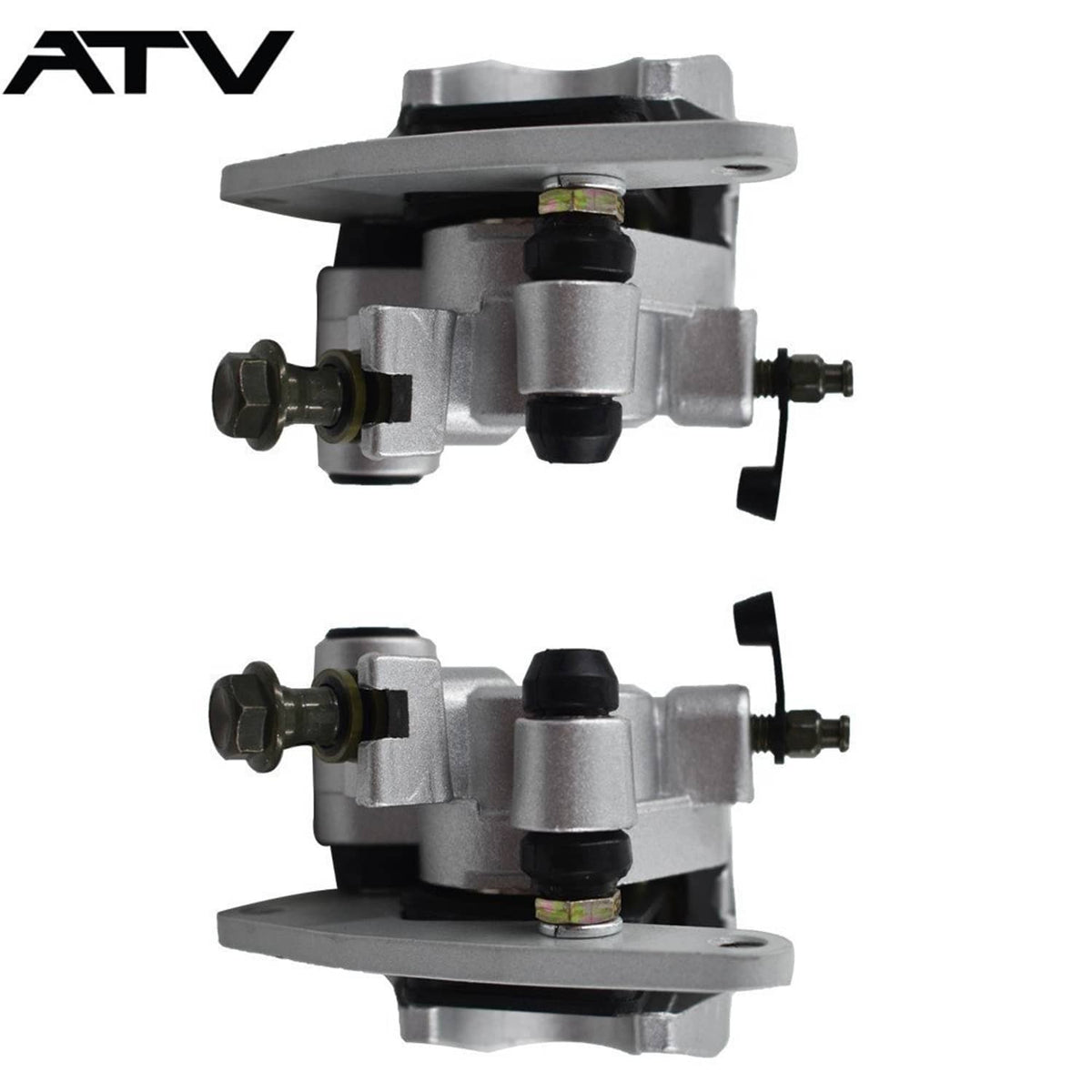 Solidspare Front Brake Calipers & Pads for Yamaha ATV Big Bear 400 YFM400 YFM400F 2000-2012