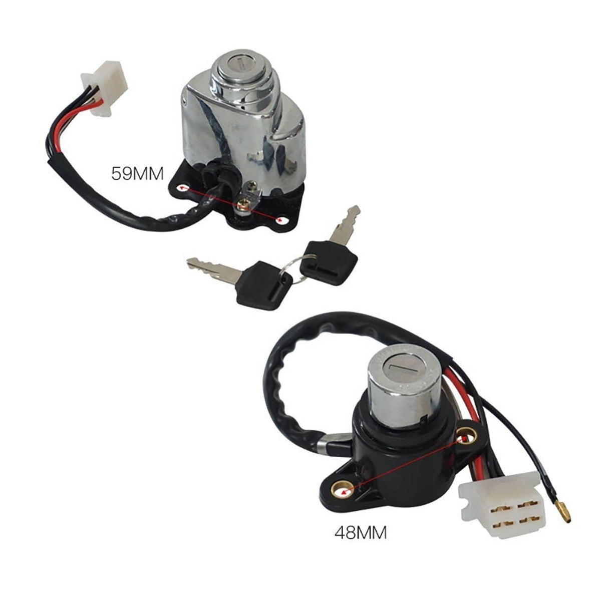 Solidspare Ignition Switch Gas Tank Cap Lock Key for Honda Shadow VLX VT 600