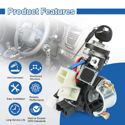 Solidspare Ignition Lock Switch with Door Lock Cylinder & Keys 81905-2T040 For Kia Optima