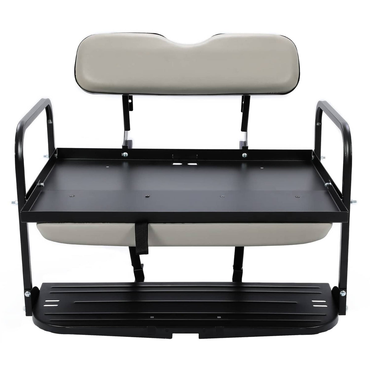 Solidspare Golf Cart Rear Flip Seat Kit Back Seat For Yamaha G14 G16 G19 G22 Gray