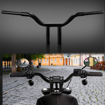Solidspare 10" Rise MX T Bars Handlebar For Harley Softail Dyna Sportster Touring Road King