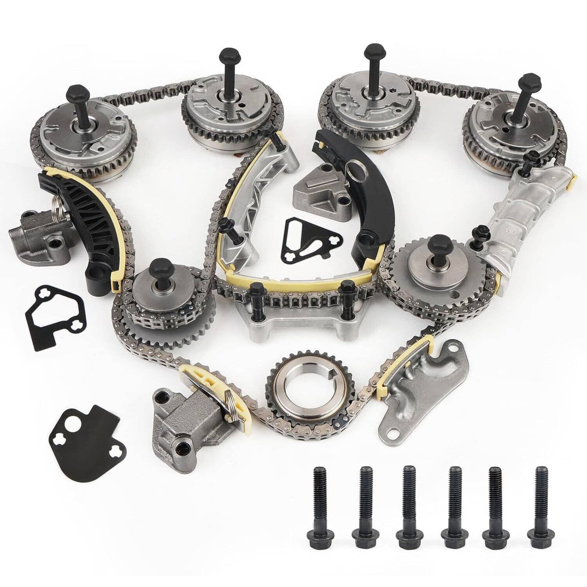 Solidspare For Buick Cadillac Chevrolet GMC Pontiac Timing Chain Kit w/4VVT CAM PHASER Gear