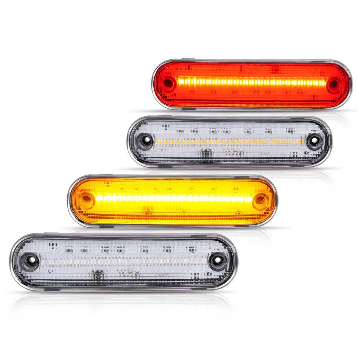 Solid Spare LED Front Rear Side Marker Lights Clear For Mazda Miata 1990-1997 MX-5 1999-2005