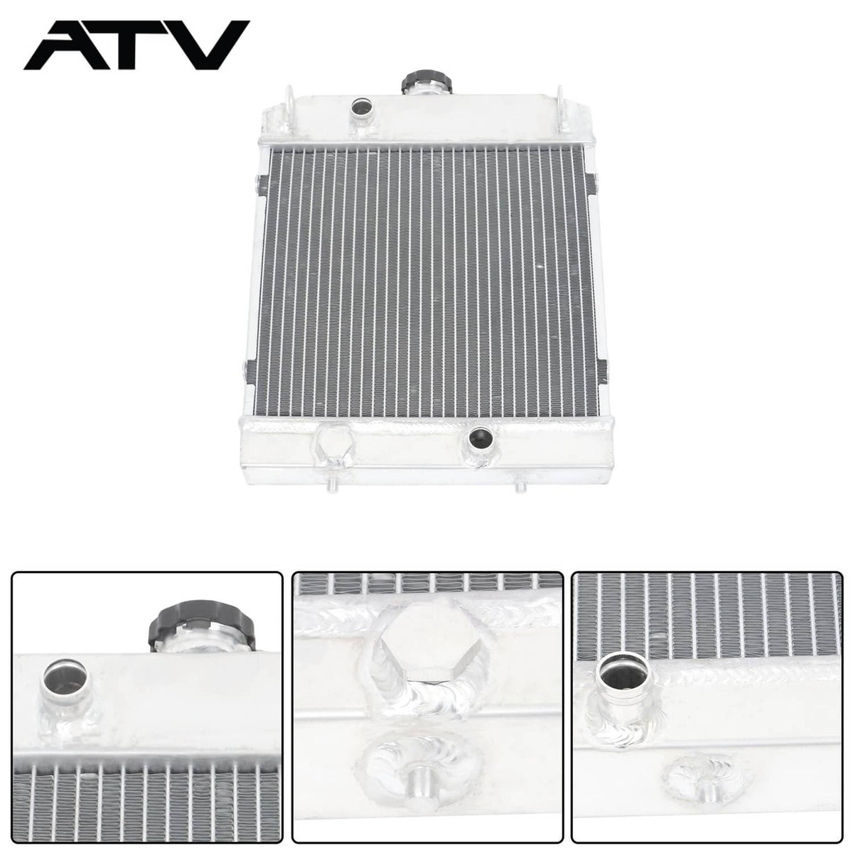 Solidspare New All Aluminum Radiator Replace For Arctic Cat 4x4 450/500/550/650/700 02-15