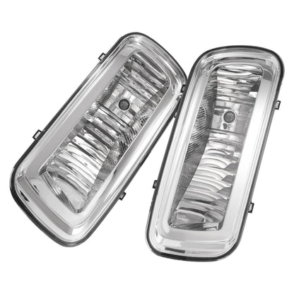 Solid Spare Fog Lights Assembly Clear Lens w/ Bulbs For 04-06 Ford F-150 06 Lincoln Mark LT