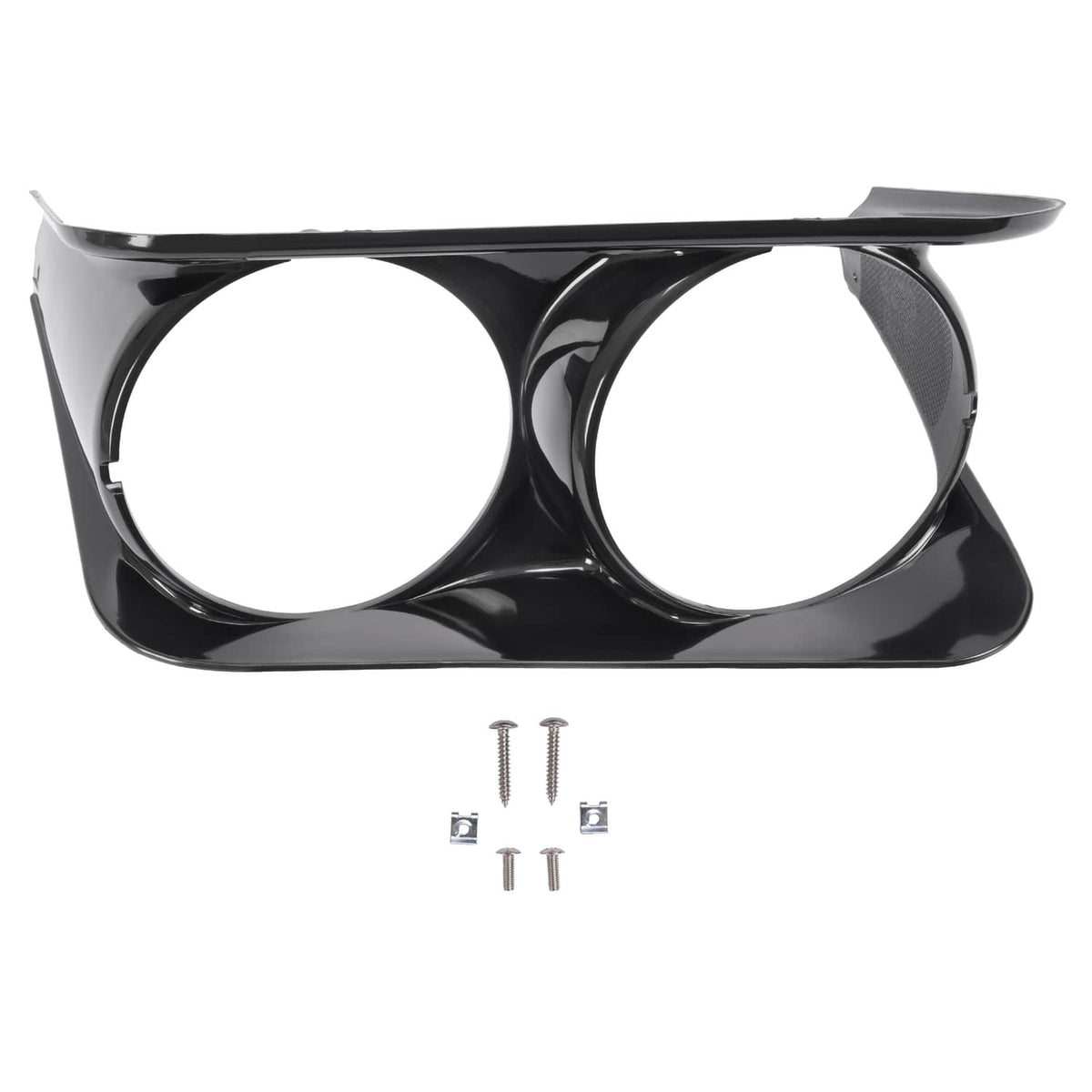 Solid Spare Black Headlight Bezel Trim Passenger Side RH For Chevrolet C3 Corvette 1968-1982