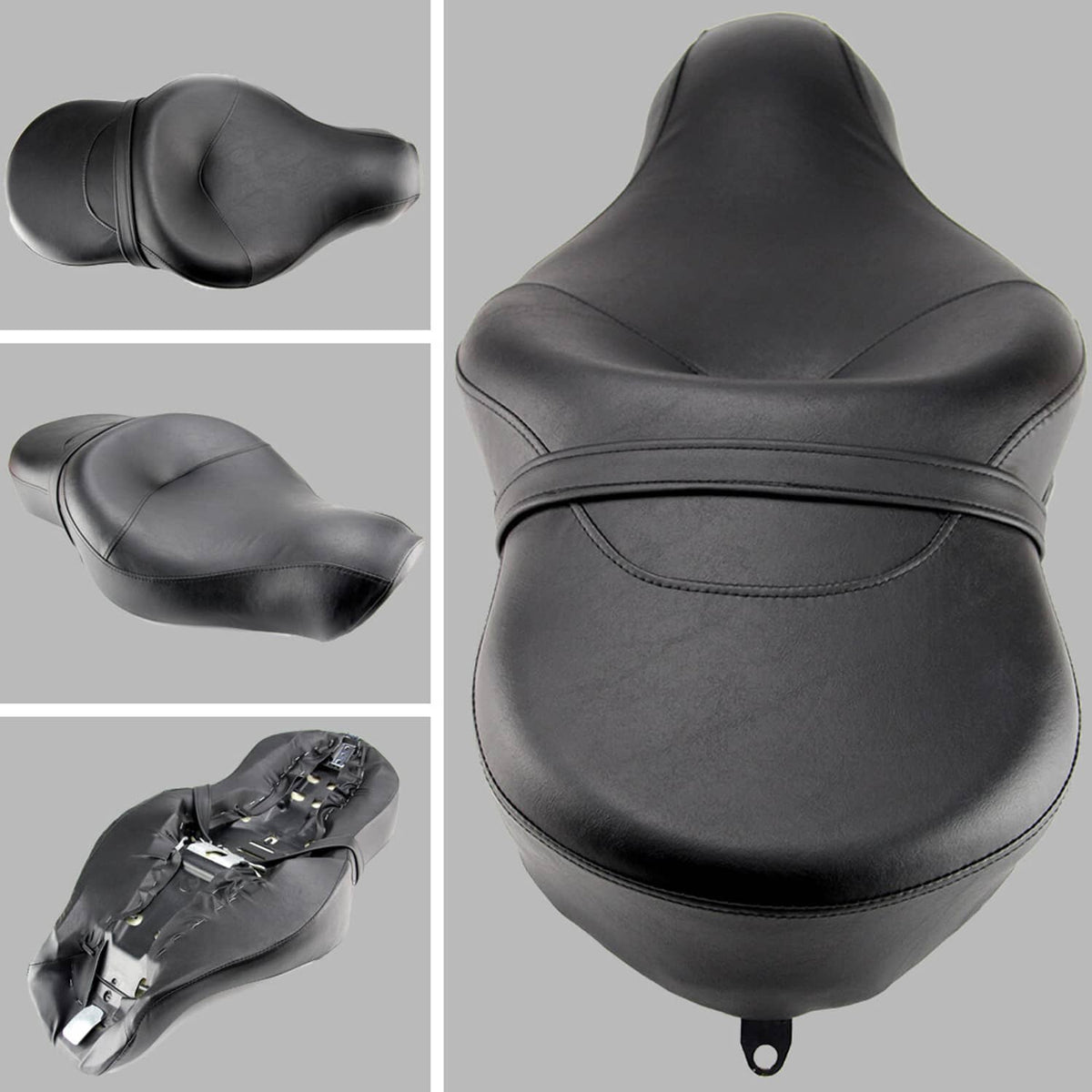 Solidspare For Harley Sportster XL Iron 883 1200 Custom Driver Rider Passenger Seat Two-up