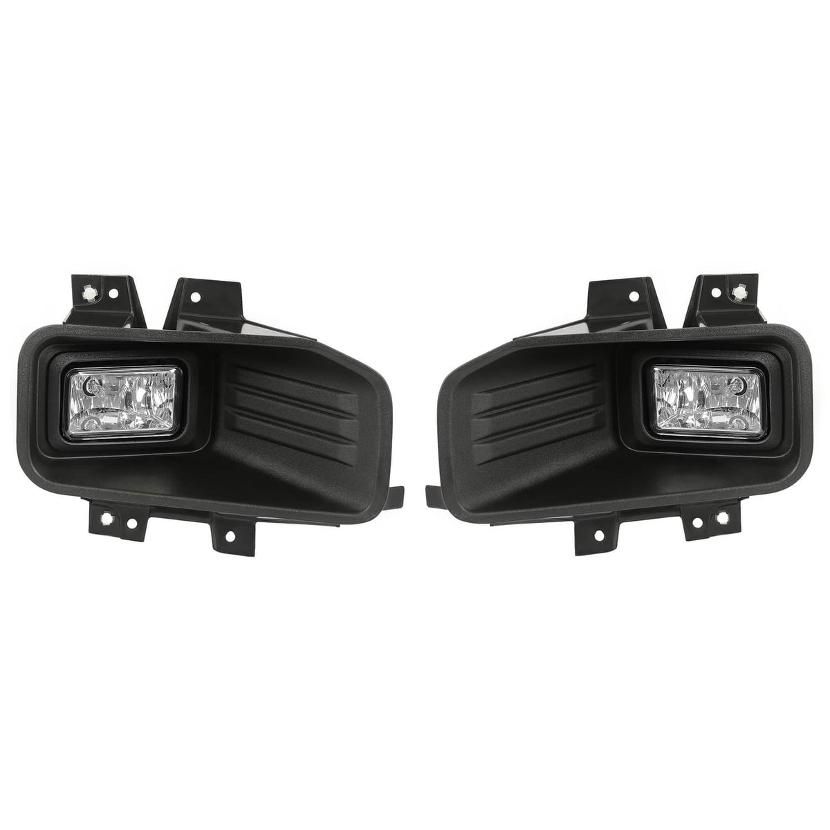 Solid Spare Clear Lens Halogen Fog Lights Lamps Set Pair For Ford F-150 F150 2018-2020
