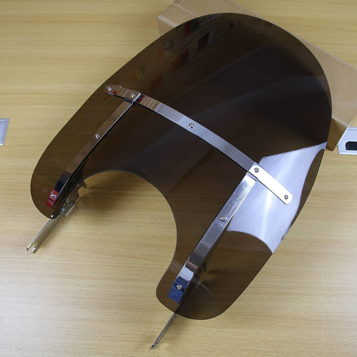 Solidspare Fits for 1994-2024 Harley Classic Touring Road King Smoked Windshield W/ Bracket