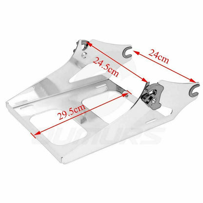 Solidspare Detachable Two-Up Tour Pak Pack Mounting Luggage Rack For Harley Touring 14-24