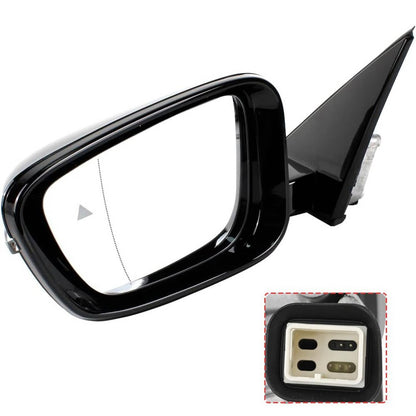 Solidspare Left Driver Side Mirror With Blind Spot Black For 2019-2023 BMW 320i 330i 330e