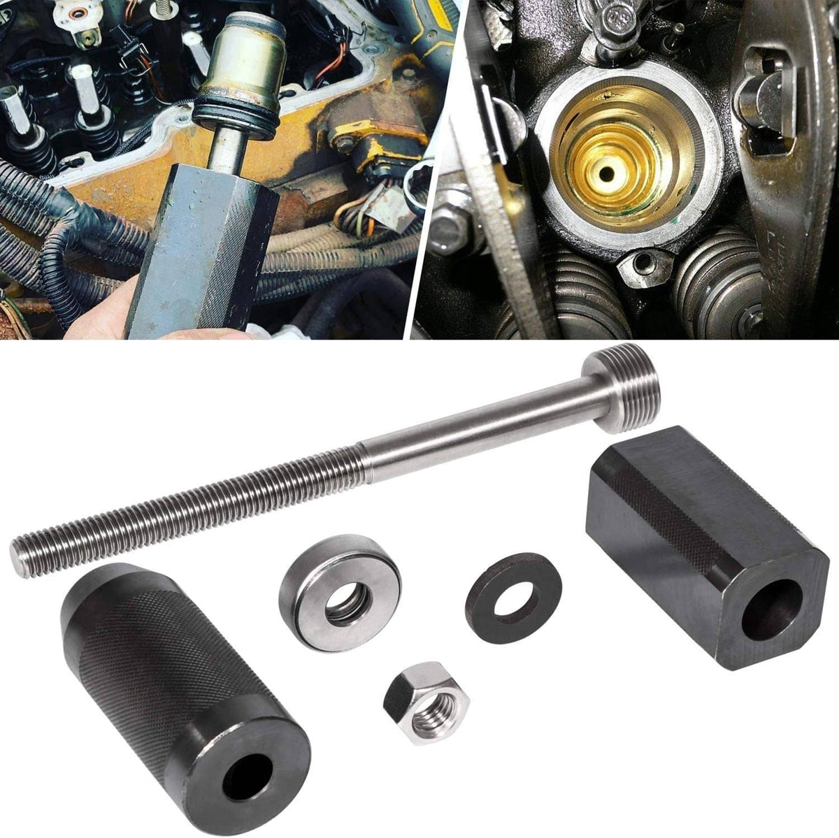 Solidspare Injector Sleeve Cup Remover Installer Tool Set 9U-6891 for CAT 3406E C10 C12 C15