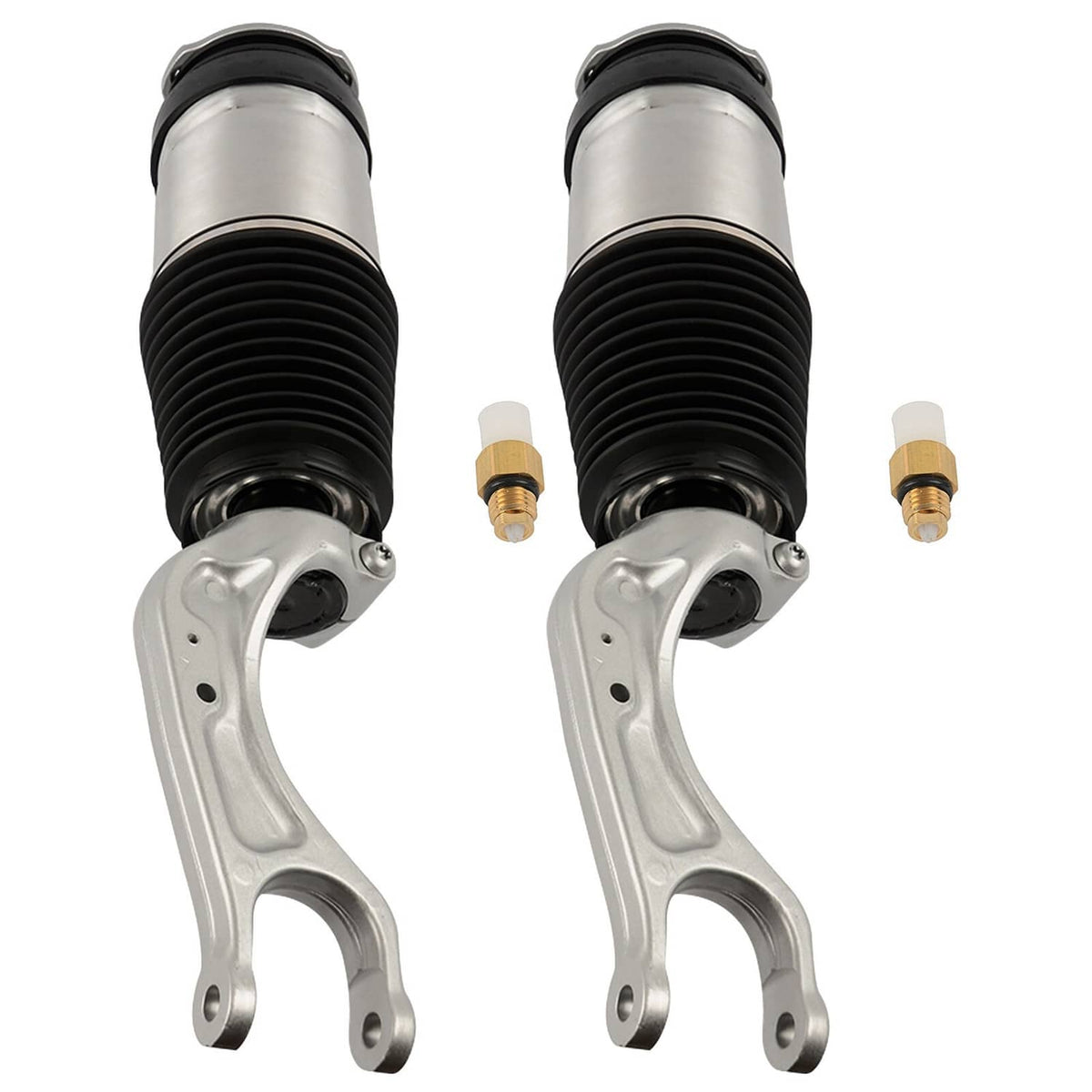 Solidspare Pair Front LH / RH Air Strut Shock Spring Bag 102736125E For Tesla Model X 16-19