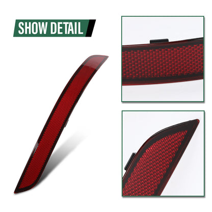 Solid Spare Fit For 2013-2015 Mercedes-Benz GLK300 GLK350 Rear Bumper Reflector Left+Right
