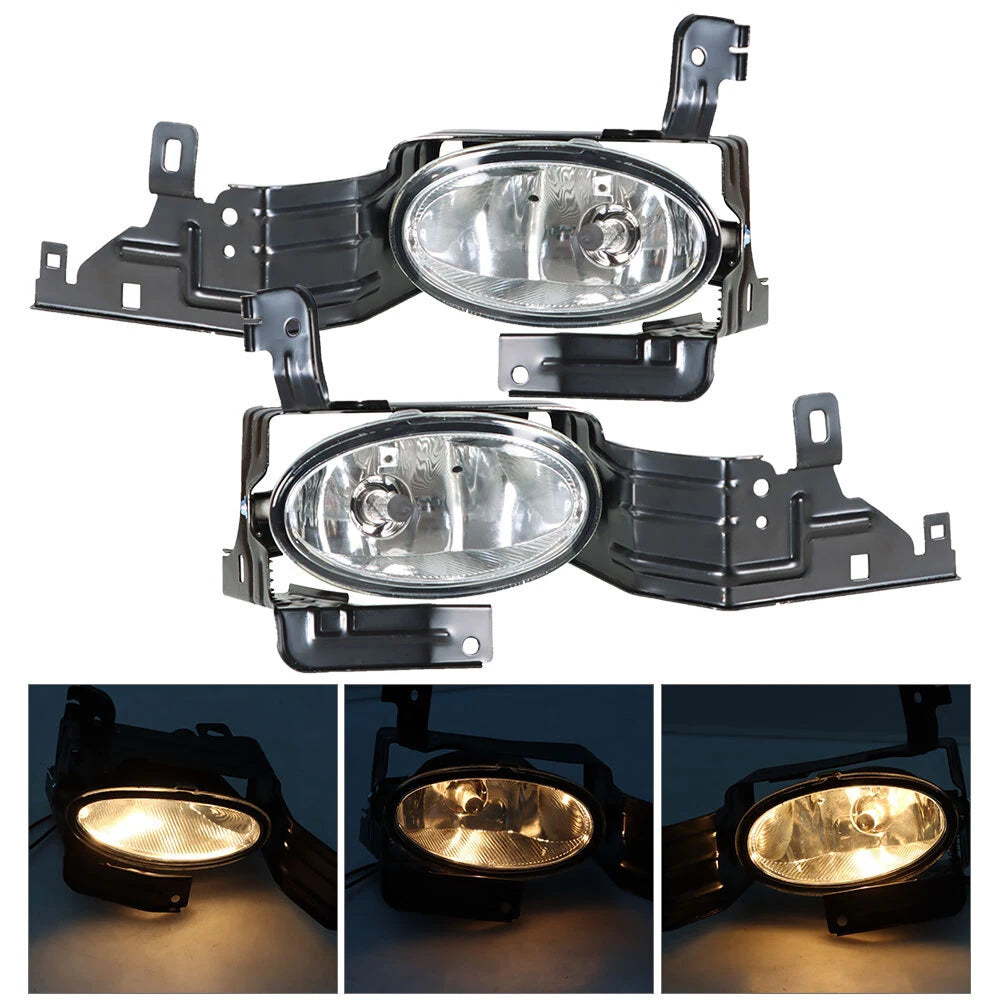 For 2011-2012 Honda Accord Sedan Clear Fog Lights Bumper Driving Lamps+Switch