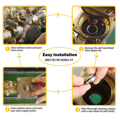 Solidspare 1" 0887785 Total Relief Valve Repair Kit Replaces for Watts 0887785 RK 009M2 VT