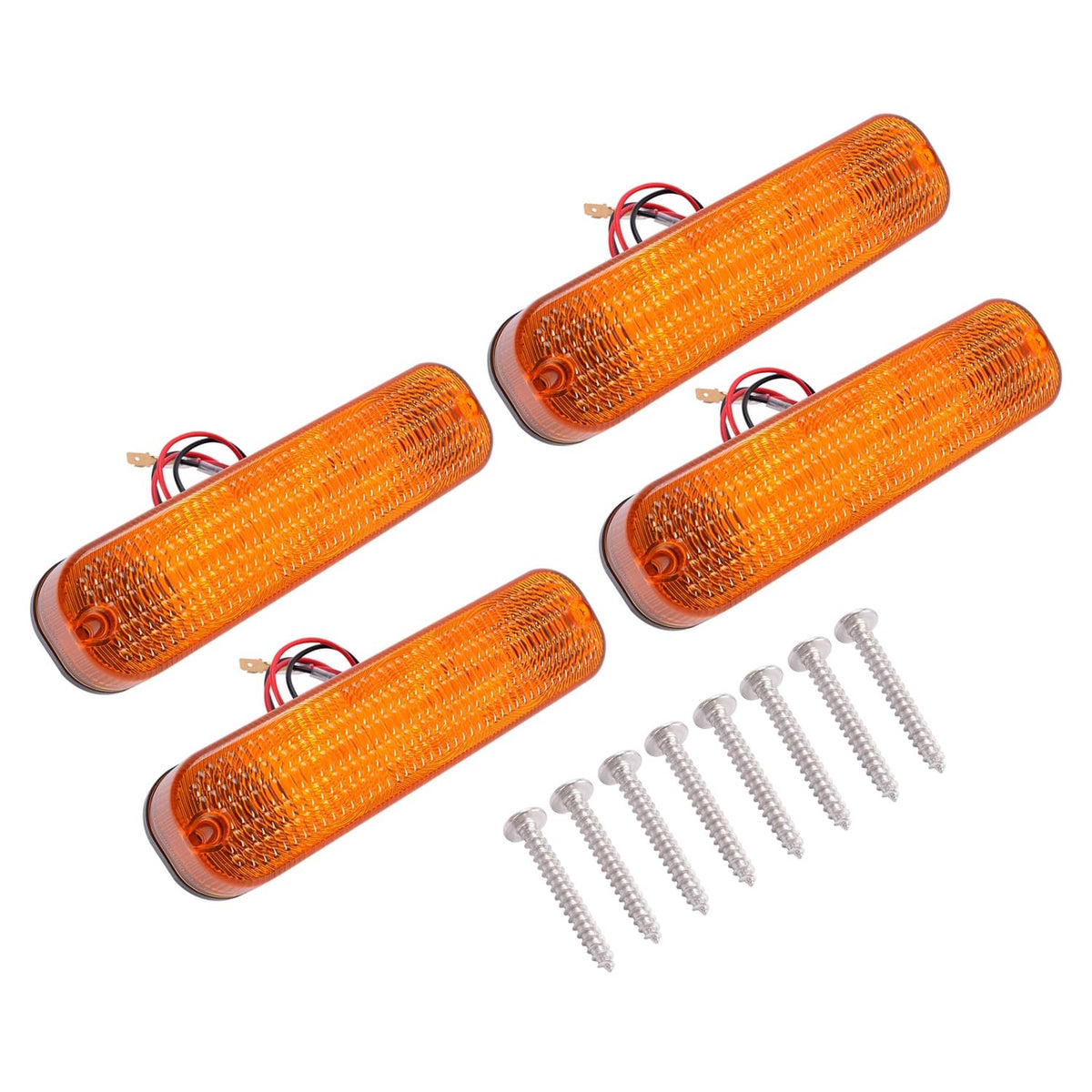 Solidspare 4 LED Amber Flashing Cab Lights For John Deere 30 Series 4030 4230 8450 #AR60250