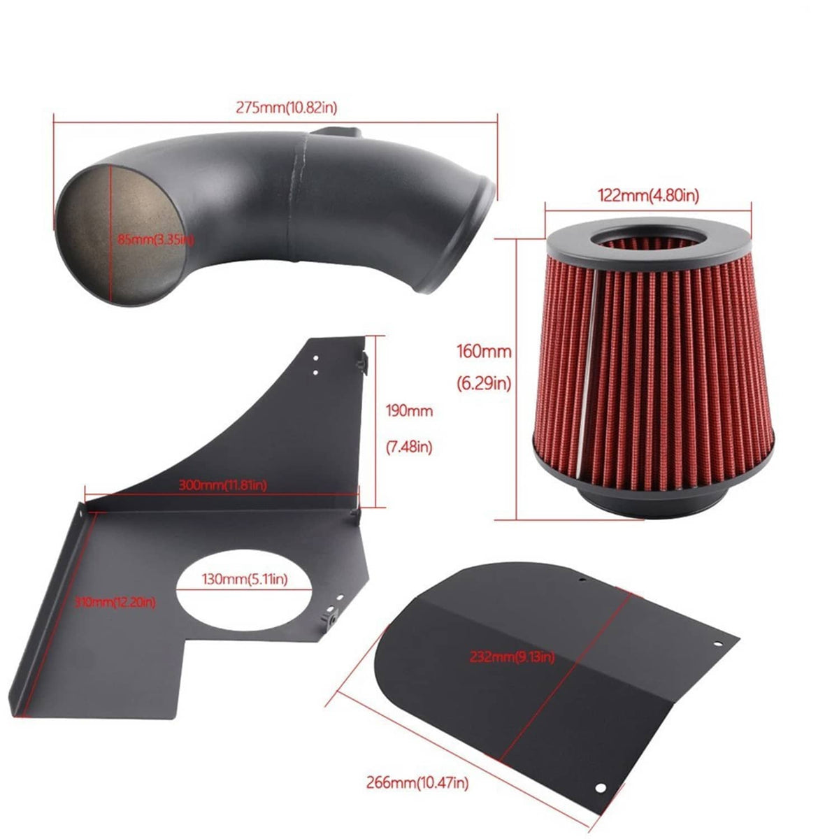 Solidspare Cold Air Intake System For BMW 320i 330i 420i 430i F30 F32 2016-2019 B48 2.0T