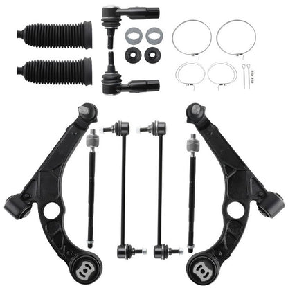 Solidspare Front Lower Control Arms Sway Bars Tierods for 2015-2017 Dodge Dart Chrysler 200