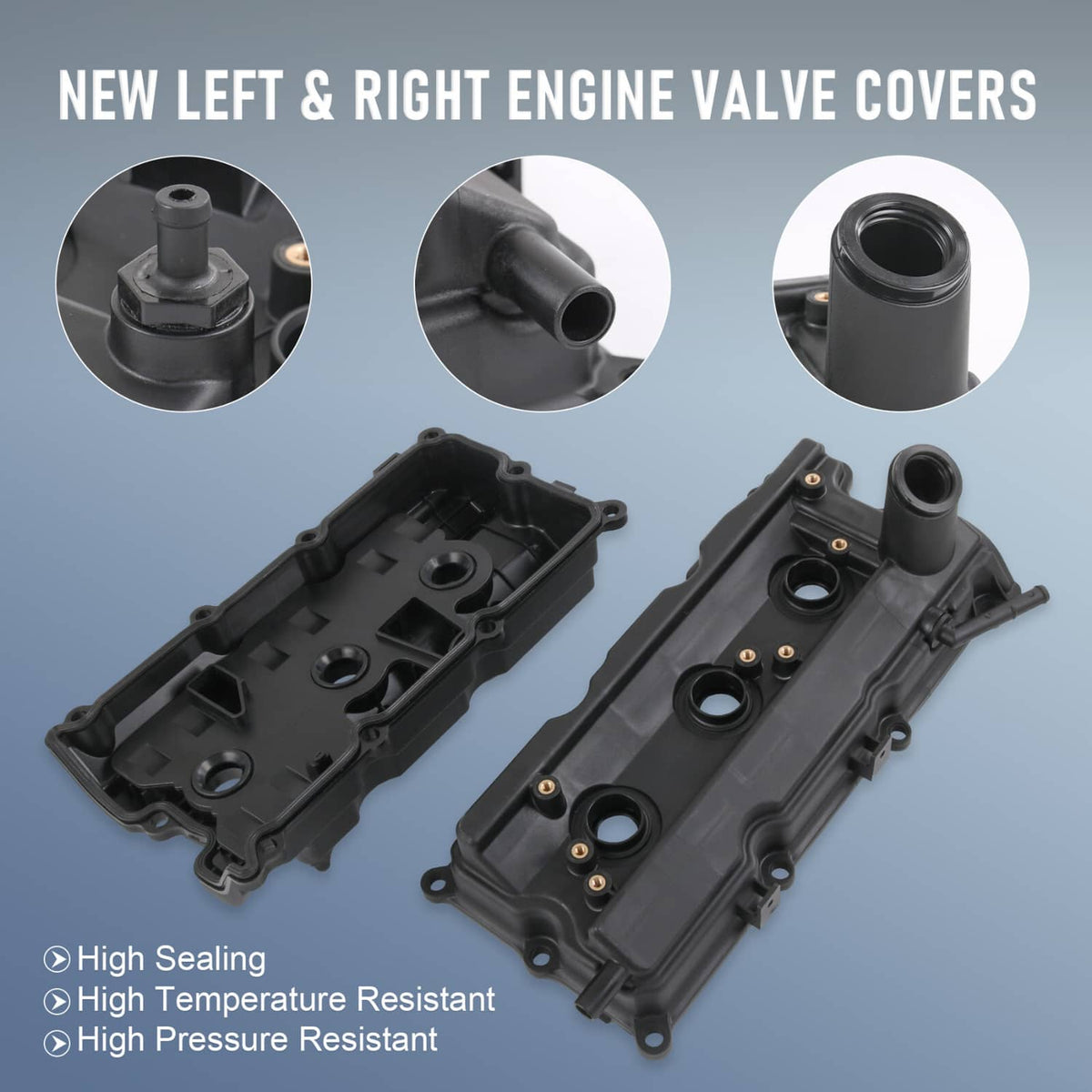 Solidspare Engine Valve Covers  Left & Right for 2003-06 Nissan 350Z /03-06 G35 V6 3.5L NEW