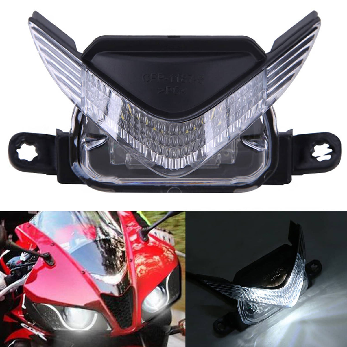 Solidspare For Honda CBR 600RR CBR600RR 2007-2012 Motorcycle Front Headlight Head Lights