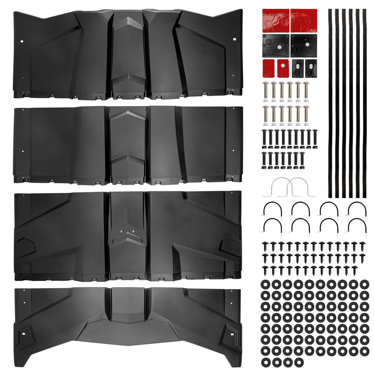 Solidspare 4-Pieces UTV Hard Roof For 2017-2024 Can Am Maverick X3 Max 4-Doors 715003750