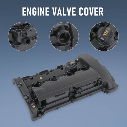 Solidspare VALVE COVER WITH GASKET FOR 2007-2012 MINI COOPER S/JCW R55 R56 R57 R60 1.6L N14