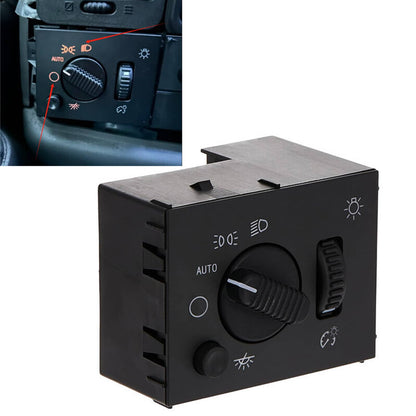 Solidspare LED Headlight Switch For 03-06 Chevy Silverado Suburban Tahoe Sierra Black