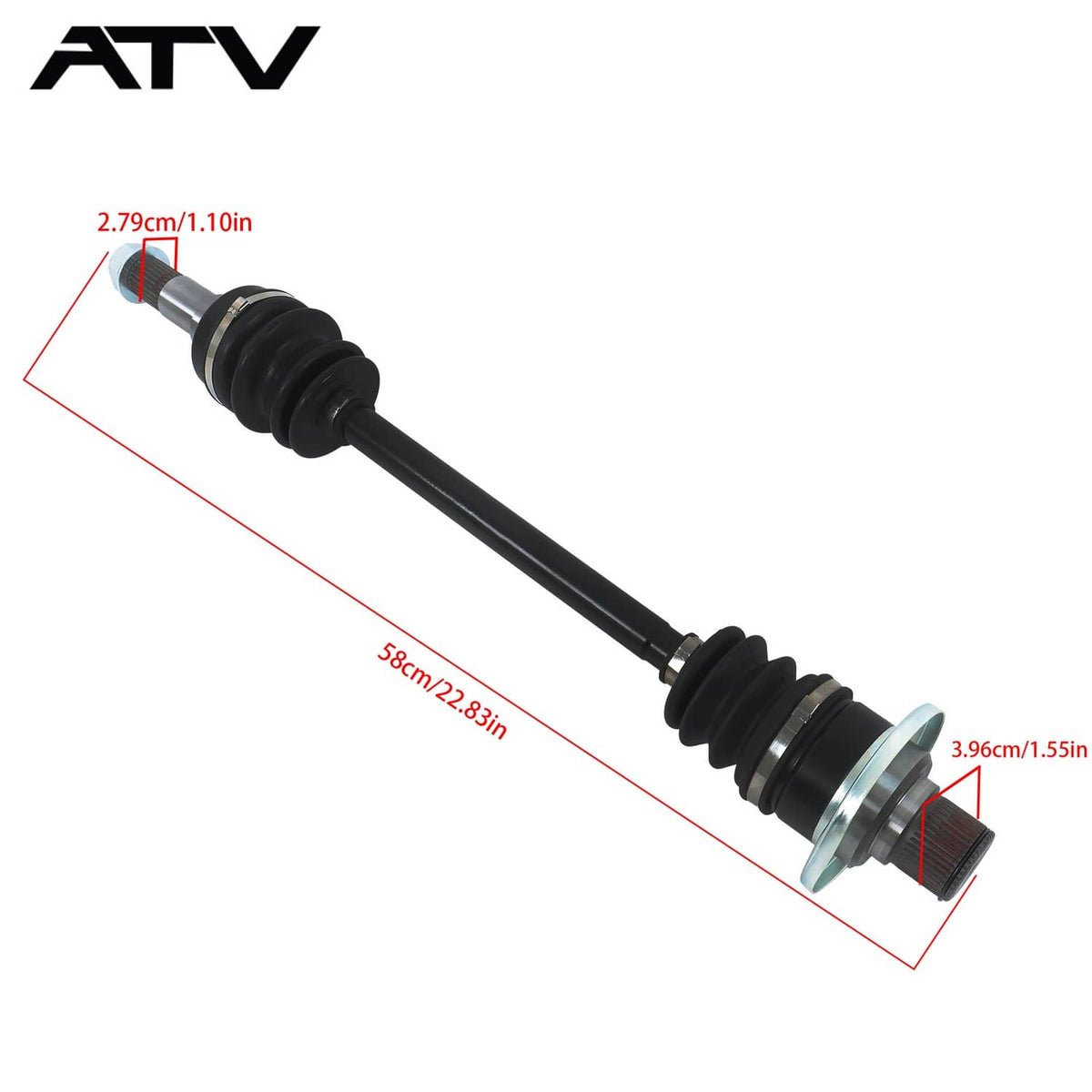 Solidspare Rear Right CV Axles Drive Shaft For Yamaha Rhino 660 700 2004-09 5UG-F53B0-01-00
