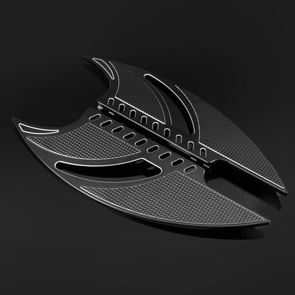 Solidspare Black Driver Stretched Floorboards CNC For Harley Electra Street Road Glide King