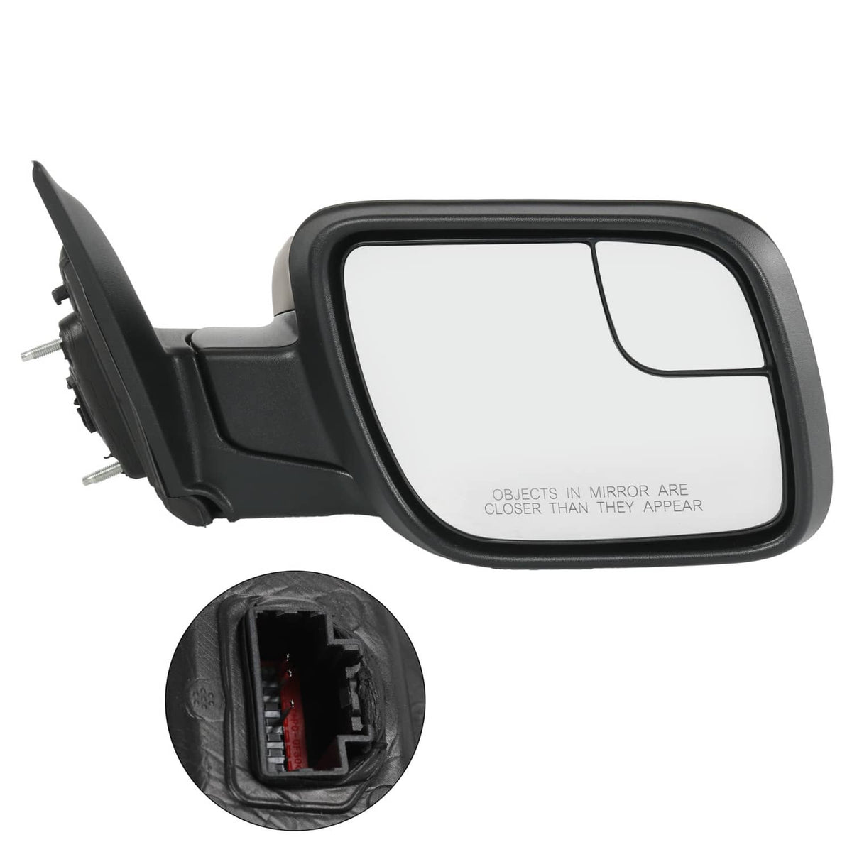 Solidspare Power Mirror For Ford Explorer 2011-2015 Right Side Manual Fold Textured Black
