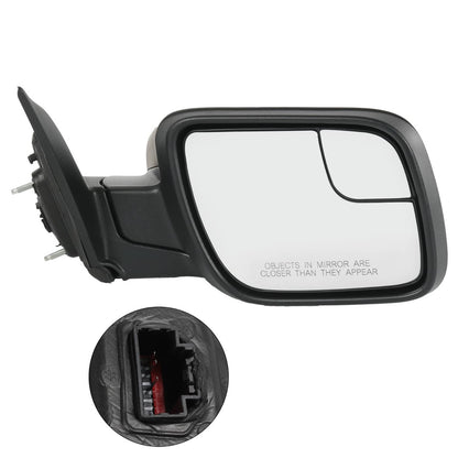 Solidspare Power Mirror For Ford Explorer 2011-2015 Right Side Manual Fold Textured Black