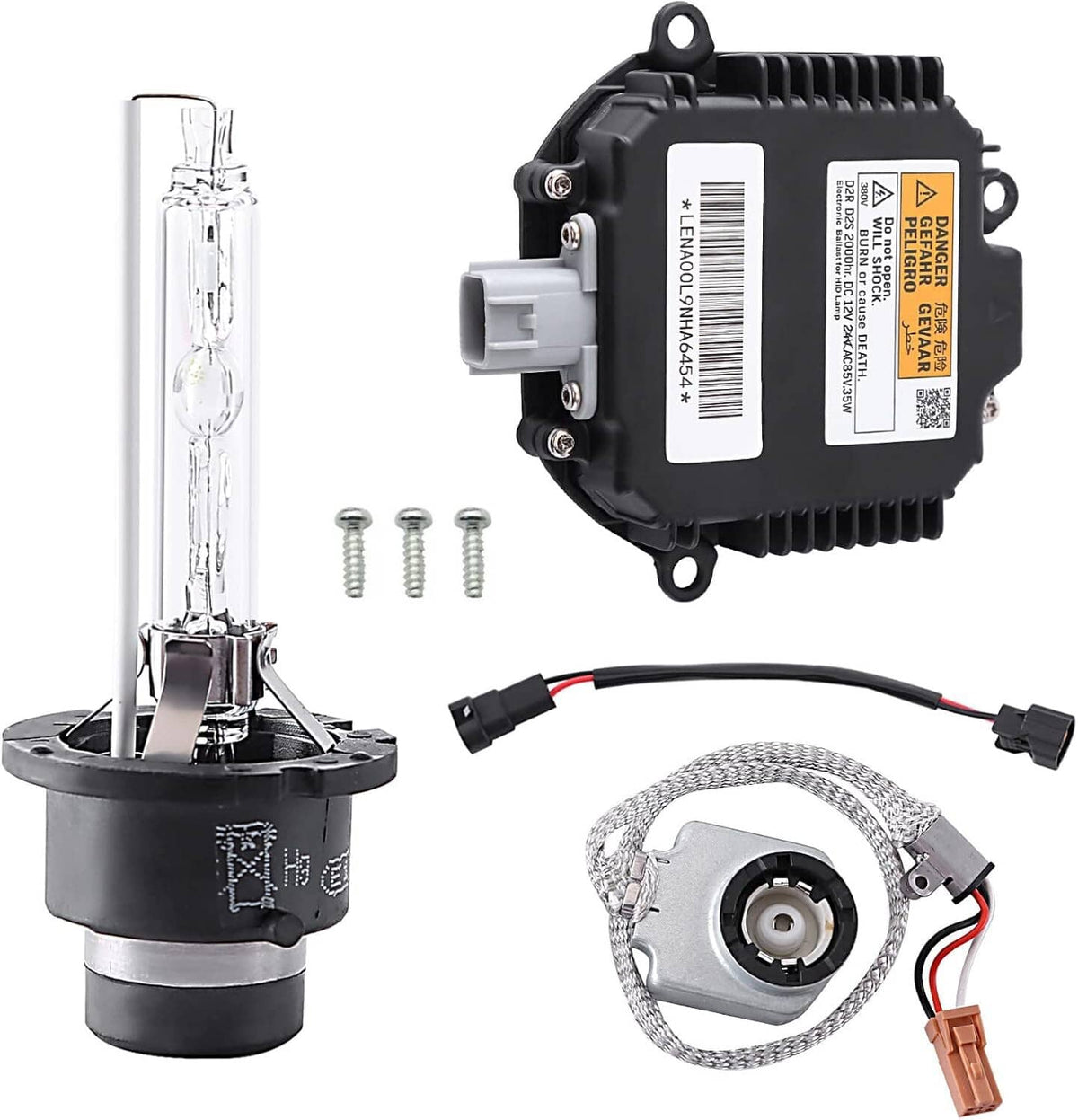 Solid Spare 2 Set Xenon Ballast Igniter HID D2S Bulb Kit For 07-15 Infiniti G35 G37 Q40 Q50