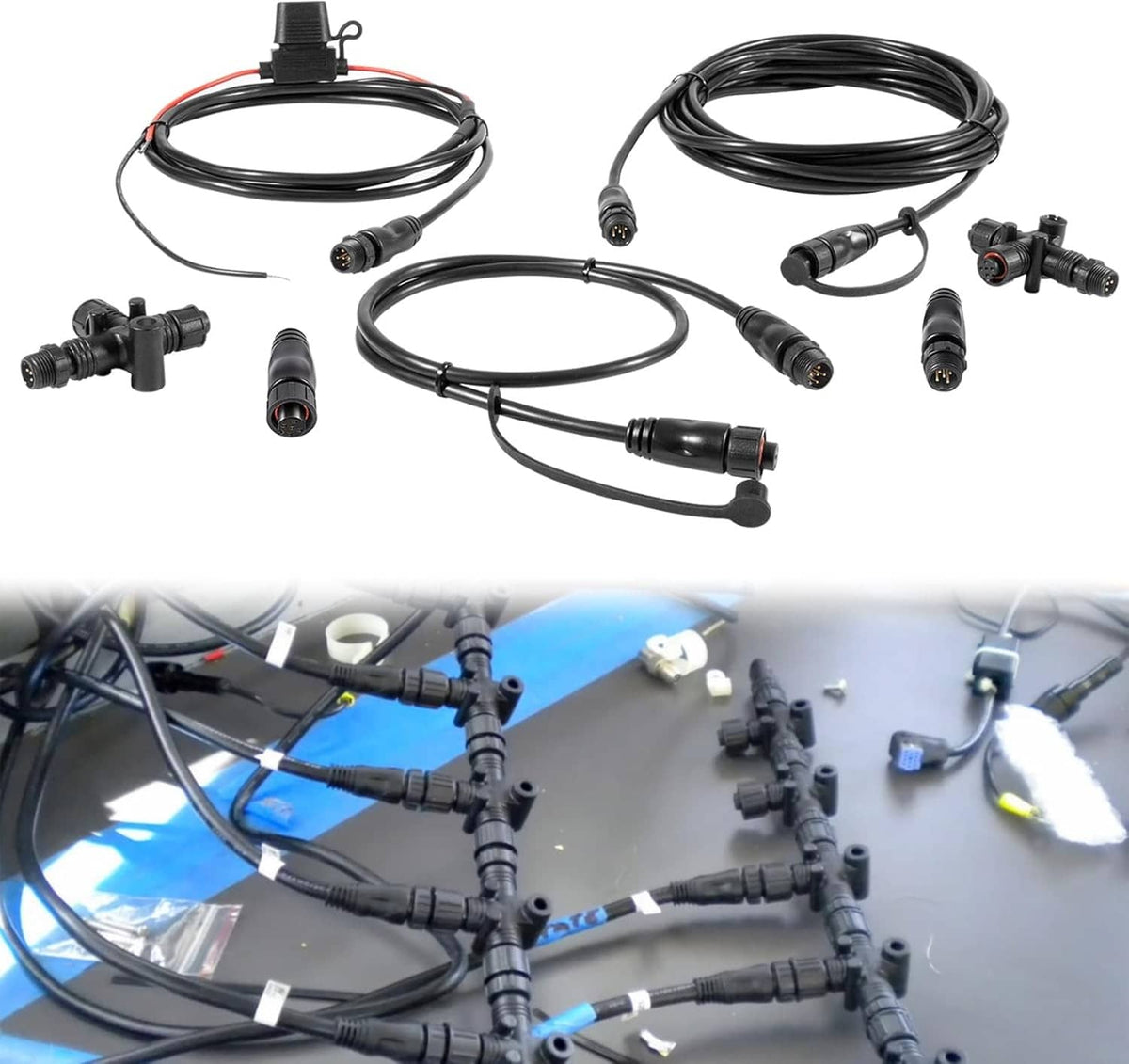 Solidspare 124-69 NMEA 2000 Network Starter Kit Replace for Lowrance N2K-EXP-RD-2 Cable Kit