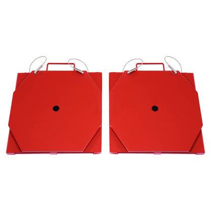 Solid Spare 2PC 2T Wheel Alignment Turn Plate Table 360° Rotating Turntable Heavy Duty