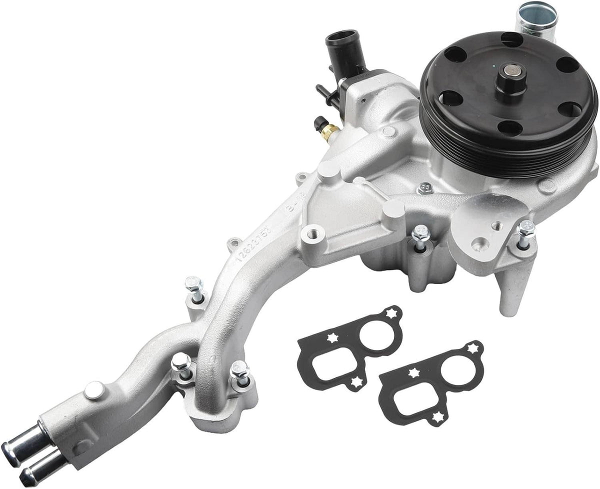Solidspare Water Pump w/Thermostat for 2014-20 Chevy Silverado 1500 GMC Sierra Cadillac CTS