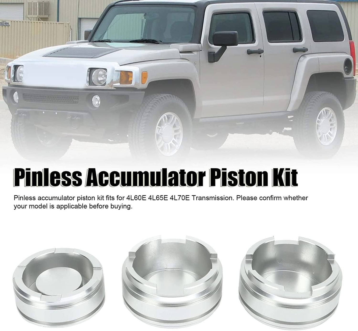 Solidspare Pinless Forward Accumulator Piston Kit for 4L60E 4L65E 4L70E Sonnax FWD 1-2,3-4