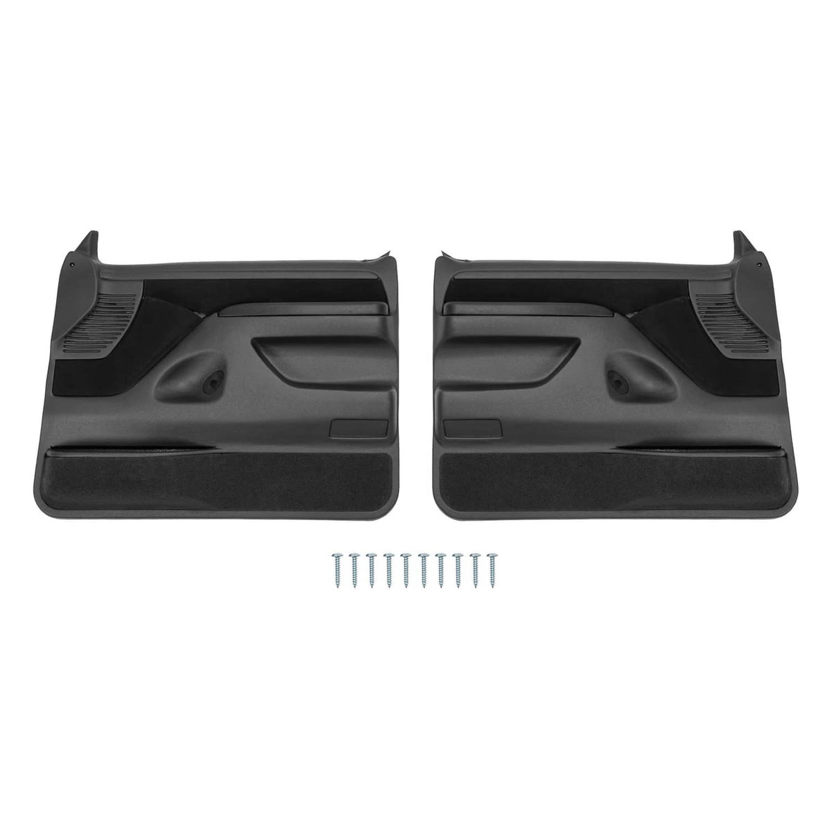 Solid Spare Inner Door Panels For Ford F150 F250 F350 92-97 /Bronco 92-96 Pair Black