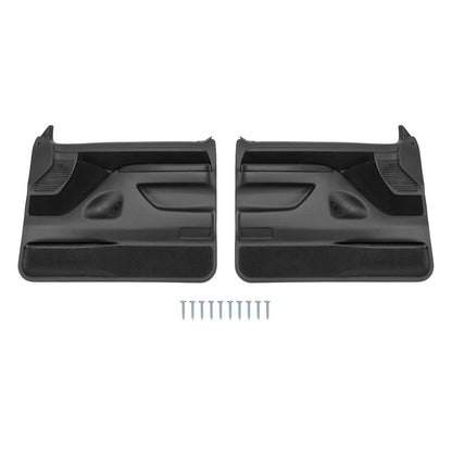 Solid Spare Inner Door Panels For Ford F150 F250 F350 92-97 /Bronco 92-96 Pair Black