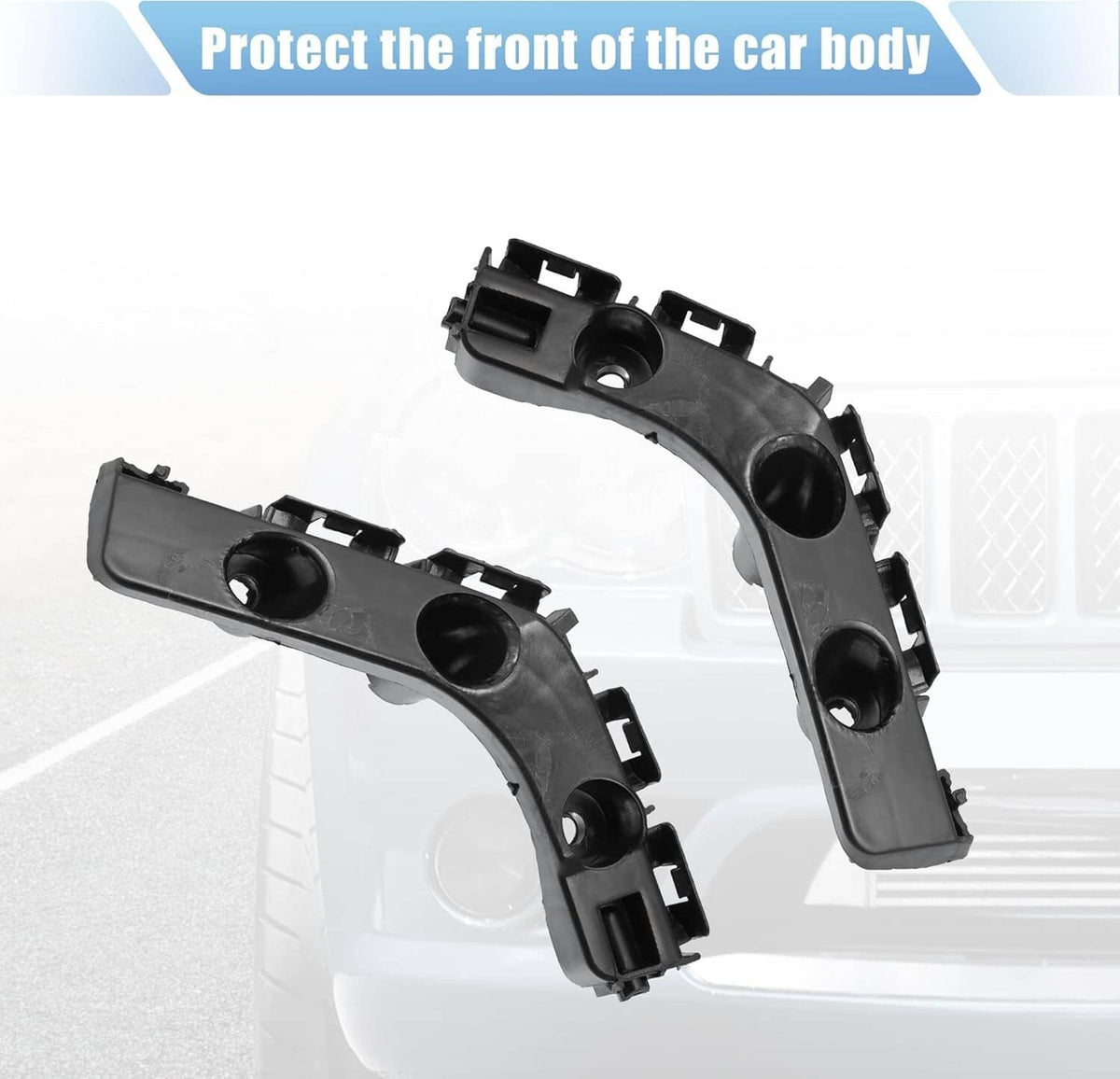 Solid Spare For 2011-2013 Jeep Grand Cherokee Front Bumper Bracket Left+Right Retainer