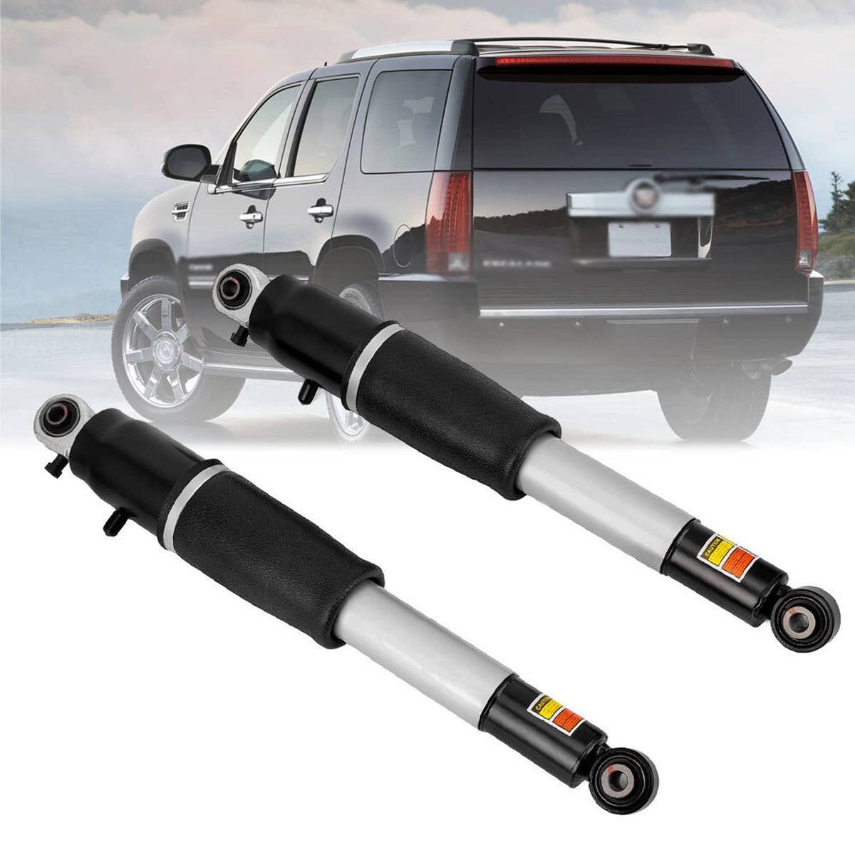 Solidspare For 2007-2014 Chevy Tahoe GMC Yukon Escalade Rear Shock Absorbers with Magnetic