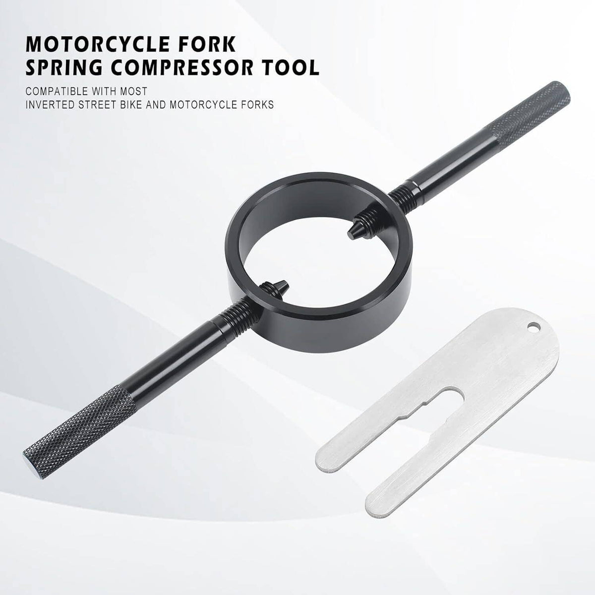 Solidspare Motorcycle Fork Spring Compressor Tool Kit For Upside Down Streetbike 50cc-1300c