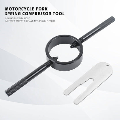 Solidspare Motorcycle Fork Spring Compressor Tool Kit For Upside Down Streetbike 50cc-1300c