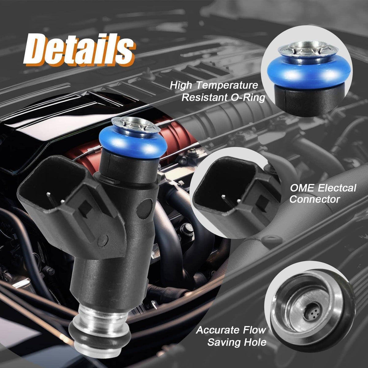 Solidspare New 8PCS Fuel Injector 12613411 For 10-13 GMC Sierra Chevrolet V8 4.8L 5.3L 6.0L