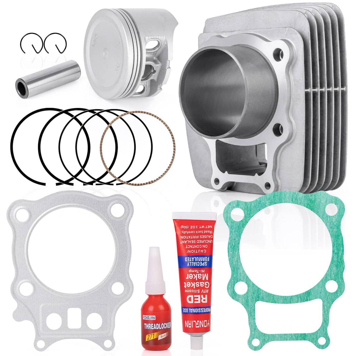 Solidspare For 00-06 Honda Rancher TRX350 4x4 Cylinder Piston Gasket Top End Rebuild Kit