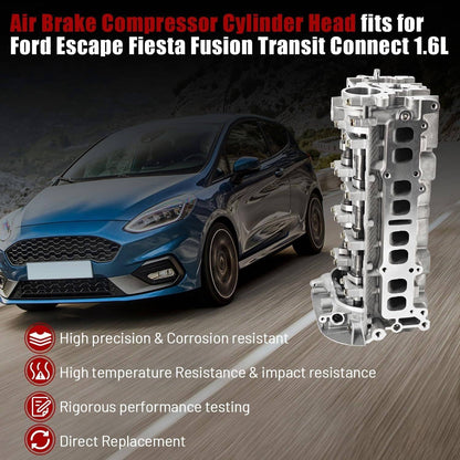 Solidspare Turbo Cylinder Head Assembly For Ford Escape Fiesta Fusion Transit Connect 1.6L