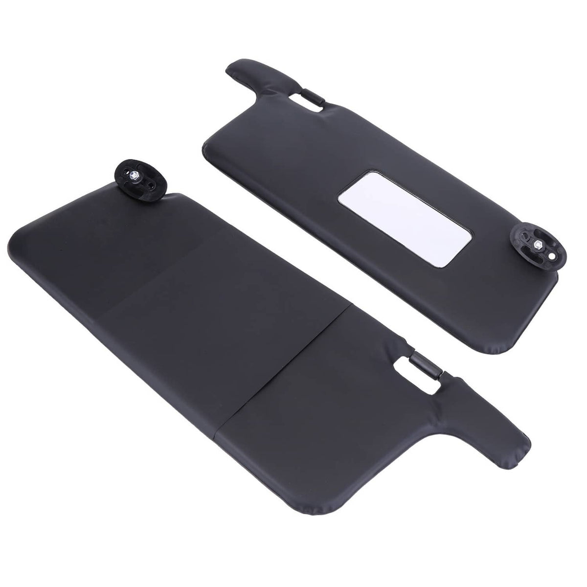 Solidspare Black For 1996-2001 Honda Civic Sun Visors Left Driver & Right Passenger Set