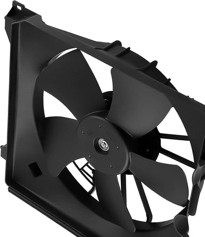 Solidspare 2Pcs A/C Condenser Radiator Cooling Motor Fan For 2013-2017 Honda Accord Touring