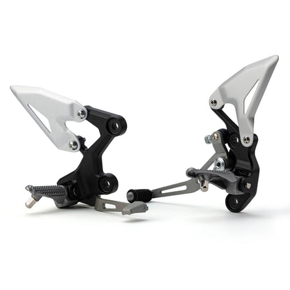 Solidspare Driver Foot Pegs Bracket Fit For Kawasaki Ninja 400 18-24 Z400 19-24 Z500 24-25